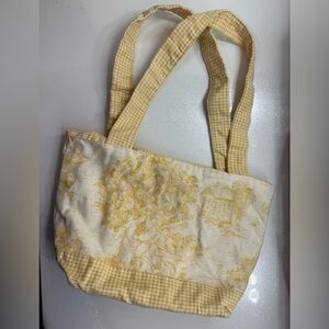 Yellow/White Tote Bag